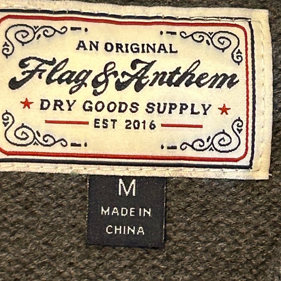 Flag & Anthem | Gray 1/4 Zip Sweater - Picture 3 of 3